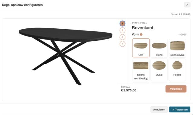 Reconfigure in the configurator, click Apply to confirm